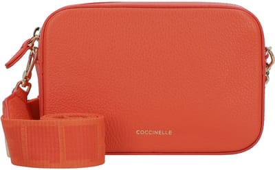 COCCINELLE Leren Schoudertas Tebe Crossover Bag Gazpacho Oranje