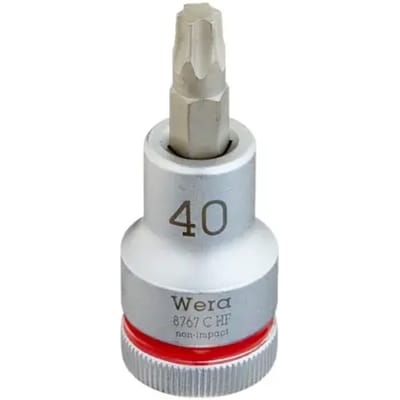 Wera 05003834001 8767 C HF TORX® Zyklop Bitdop met 1/2-aandrijving, met vasthoudfunctie TX 40 x 60mm