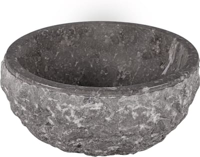 Differnz ASTI Waskom - 38cm - gepolijst natuursteen - grijs
