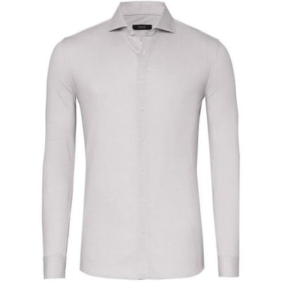 Desoto Luxury Overhemd Uni Color Minimal Texture Beige / male
