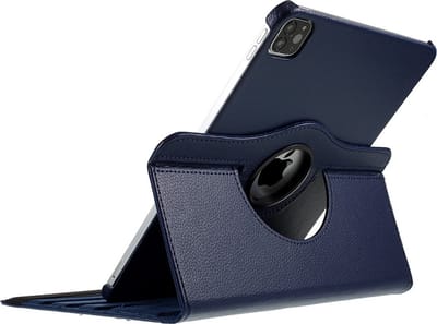 Arara Hoes Geschikt voor iPad Pro 11 inch hoes - (2022/2021/2020) - draaibaar tablethoes - bookcase - Donkerblauw