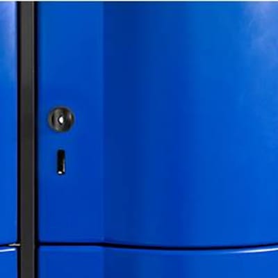 Veiligheidsdraaigrendel voor C+P Resisto lockerkasten, ergonomisch, draait in gesloten toestand, staal, zwart