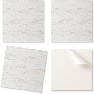 Zelfklevende vinyltegels, perfect voor moderne interieurs. Textuur met subtiele lijnen. 20x20x20 cm