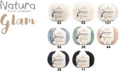 DMC - Natura - Just Cotton - Glam - 6 Kleuren - 12 Bollen - 50gr - 100mtr