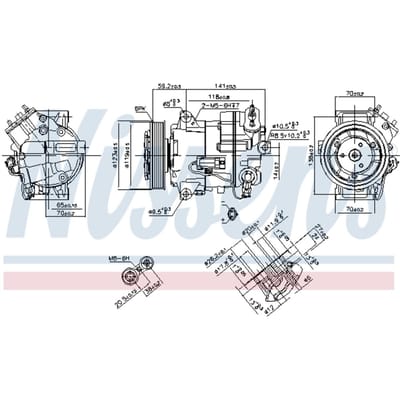Compressor airconditioning NISSENS 890264
