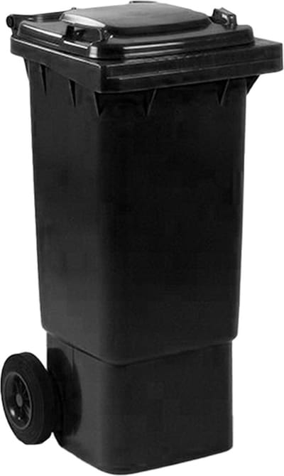 Afvalcontainer 80 liter grijs