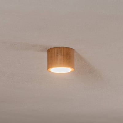 Envostar Ernest Downlight GX53 van hout, rond