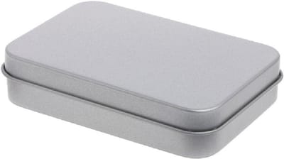 Metalen Opbergdoos voor Munten en Snoep, Rectangulaire Organizer, Lege Hinge, Ideaal voor Kleine Voorwerpen