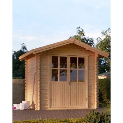 Houten tuinhuisje hoek blokhut Nano 200x200cm