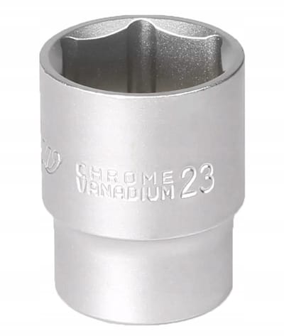 MJW Dopslag 1/2" 6-kant 23 mm CrV Staal