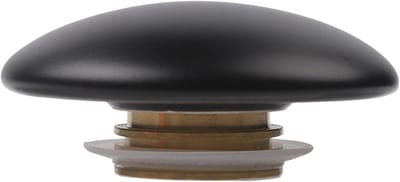 Wastafel Afvoer - Afvoerstop Badkamer - Waterafvoer Regelen - Drukknop Bediening - 66 mm diameter - Zwart