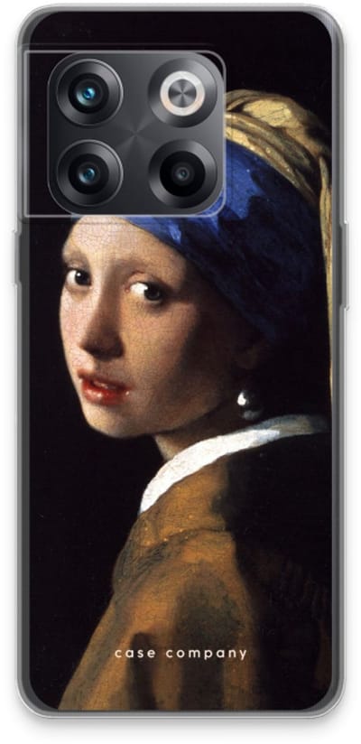 Case Company® - Hoesje geschikt voor OnePlus 10T hoesje - The Pearl Earring - Soft Cover Telefoonhoesje - Bescherming aan alle Kanten en Schermrand