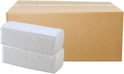 Papieren handdoeken premium 2-laags hoogwit ZZ-gevouwen 25 x 23 cm - 4000 vellen