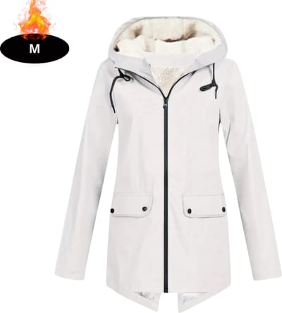 Livano Windjas Dames - Parka - Lente & Herfst - Jas - Volwassen - Windjack - Windbreaker - Outdoor - Wit - M
