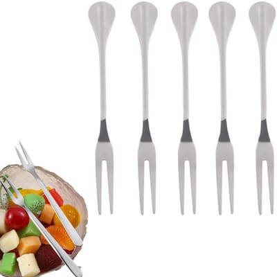 Allecto - Kleine vorken - appetizer vorken - 10 stuks - 4.7 inch - Ideaal voor fruit en hapjes - Geschikt voor volwassenen en kinderen