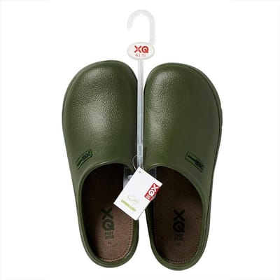 XQ heren tuinklomp - cloqs - groen uni - maat 45