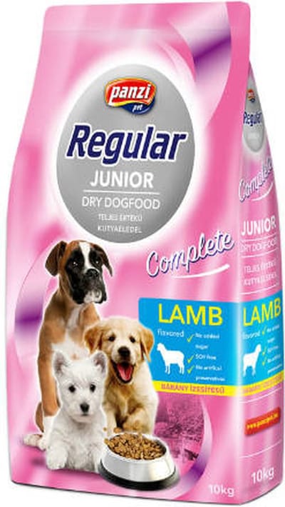 Panzi Regular - Hondenvoer voor pups en jonge honden - Hondenbrokken met lam/rijst smaak - 10kg