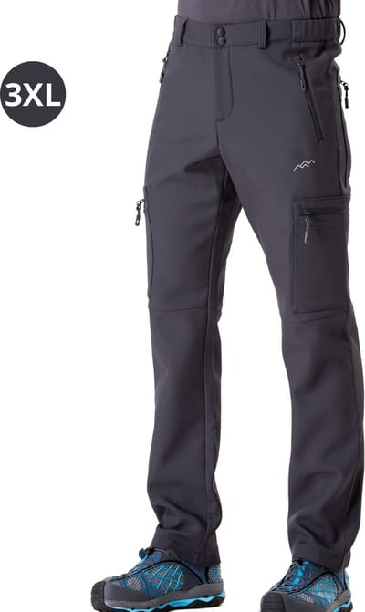 Nivard Skibroek - Skipak - Snowboard Broek - Winterbroek - Sneeuwbroek - Heren - Wintersport - Outdoor - Grijs - Maat XXXL