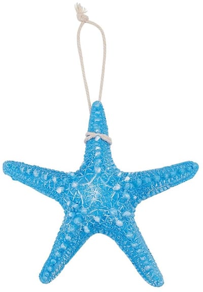 Store_8 - Hars Zeester Ornament - Wanddecoratie - 16x16cm - Lichtblauw - Mediterraanse Stijl - Geschikt voor Thuis en Restaurant