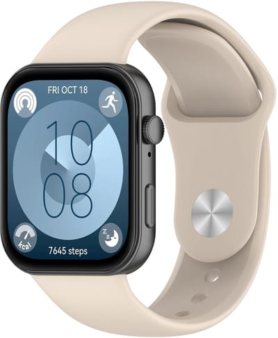 By Qubix - Siliconen sportband - Beige - geschikt voor Huawei Watch Fit 5 / 4 / 3
