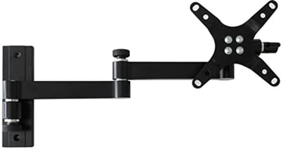 Zwarte TV muurbeugel kantelbaar, draaibaar, voor LED LCD 3D HD TV's van 19'-31' inch, camping caravan, VESA 75 100 Model: L52B