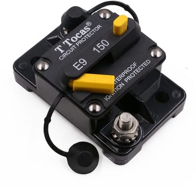 150A Stroomonderbreker met Handmatige Reset voor Zonne-energie en Auto-audio - Waterdicht 12V-48V DC