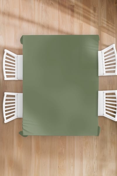 Tafelkleed - Tafellaken - 150x200 cm - Groen - Effen kleur - Olijfgroen - Binnen en Buiten