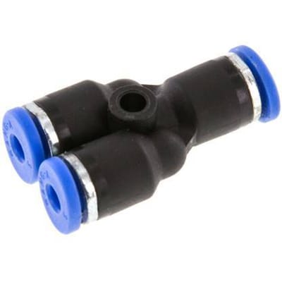 3mm Y-koppeling PA 66 Insteekfitting NBR [2 Stuks]