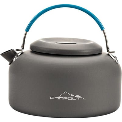 1.4L Outdoor Camping Waterkoker Aluminium Theepot Ketel Compacte Lichtgewicht Koffiepot voor Camping 1.4L gray