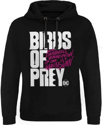 DC Comics Harley Quinn Hoodie/trui -S- Birds Of Prey - Logo Zwart