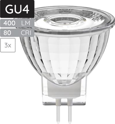 SPL GU4 LED Lamp 4.2W - Warm Wit - 345lm - Led Spot MR11 - Vervangt 40W - 3 Stuks