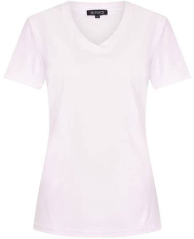 MI PIACE - Travel T-shirt Uni White 2080 - Maat : L