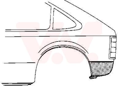Van Wezel - ACHTER SCHERM VOOR OPEL KADETT D 1979-1984 ARC990339VWAN