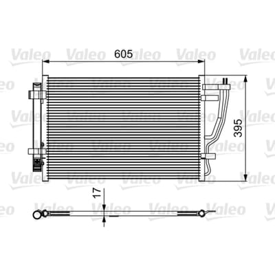 Condensator, airconditioning VALEO 814493