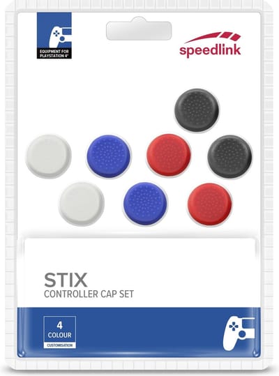 Speedlink STIX - Controller Cap Set - Geschikt voor PS5/PS4/Switch - 4 Kleuren - Verwisselbaar