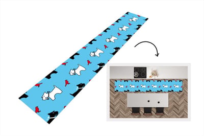Keukenloper - Loper keuken - Hond - Vogel - Dieren - Patronen - Kinderen - 300x50 cm - Keukenloper vinyl