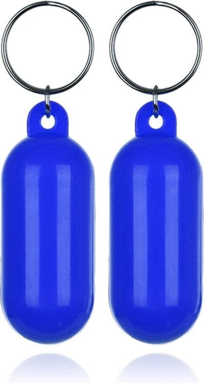 LGT JWLS Drijvende Sleutelhanger Blauw - Mini Fender - Set van 2