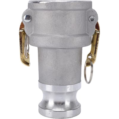 Aluminium Type DA Camlock Slangkoppeling Reducer 2 inch Vrouwelijke Camlock X 1,5 inch Mannelijke Camlock Klem Slangkoppeling