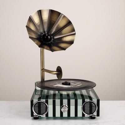 Luxe Creatief Geometrisch Ontwerp Moderne Kunstmatige Kristallen Klok Ambachtelijk Huis Model Huis Decoratie Ornamenten brown stripes