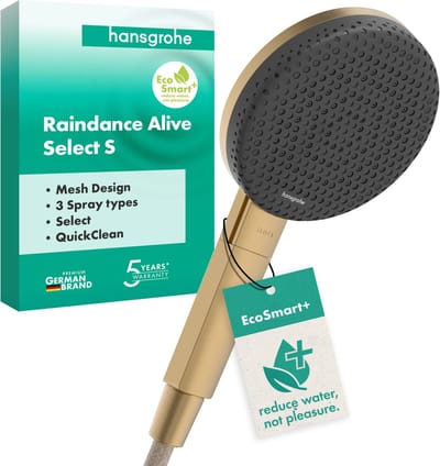 Hansgrohe Raindance Alive Select S - handdouche 125 - 3jet - ecosmart+ - geborsteld brons (brons)