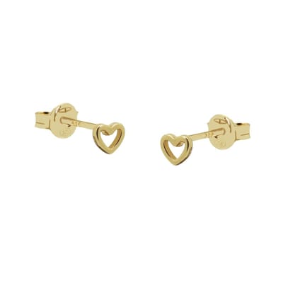 Karma Oorknoppen symbol open hearts Goud