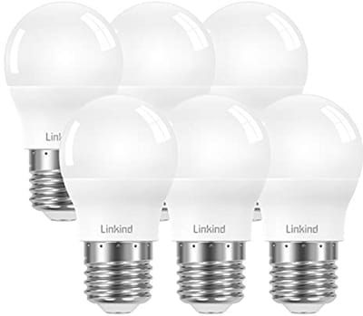 E27 LED Golfbal Lampen 7.5W – 60W Equivalent, 860 Lumen, Daglicht 5000K – Niet-Dimbaar – 6 Stuks