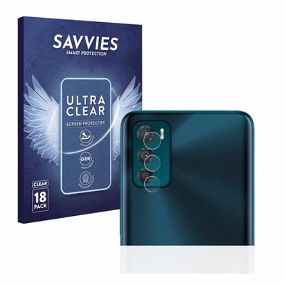 Savvies - Screenprotector voor Motorola Moto G42 (ALLEEN Camera Lens) - Folie Beschermfolie transparant 18 Stuks