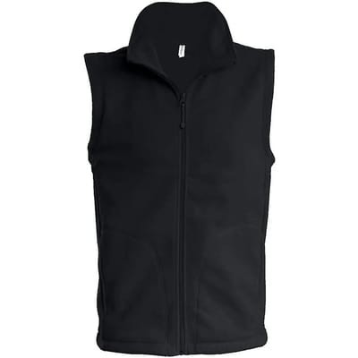 Fleecebodywarmer 'Luca' merk Kariban maat XL Zwart