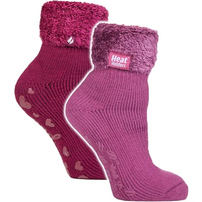 2-pack Dames Zachte Lounge Sokken met Antislip