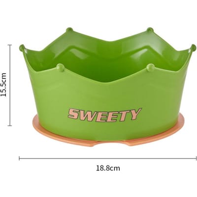 Gamelle pour chat antidérapante et anti-basculement Une gamelle à double usage La gamelle à alimentation lente pour lécher l'assiette Gamelle pour chien de grande capacité Gamelle pour nourriture pour chat 18.8*15.5cm green
