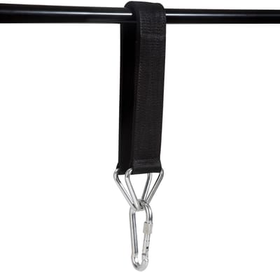 Dailygoods- Bokszakhouder Robuust - Ophangband - Bevestiging - Nylon Band - Karabijnhaak - Zwart - Bokszakophangsystemen