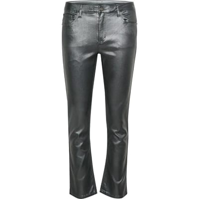 Kaffe Broek Kaviola Cropped Jeans 10509176 106577 Gray Glitter Twill Dames Maat - W38