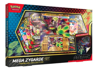 Pokémon Kaarten - Mega Zygarde EX Premium Collection - Booster Bundle - 82 Kaarten Totaal - 6x Booster Pack Mega Evolution Perfect Order + 2x Phantasmal Flames Booster Packs + 1 Foil Promokaart + 1 Grote Promokaart - TCG - Box - Cards - Speelgoed