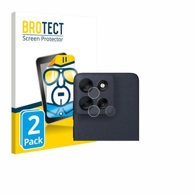 BROTECT - Screenprotector voor Motorola Moto G56 (ALLEEN Camera Lens) - Folie Beschermfolie transparant 2 Stuks